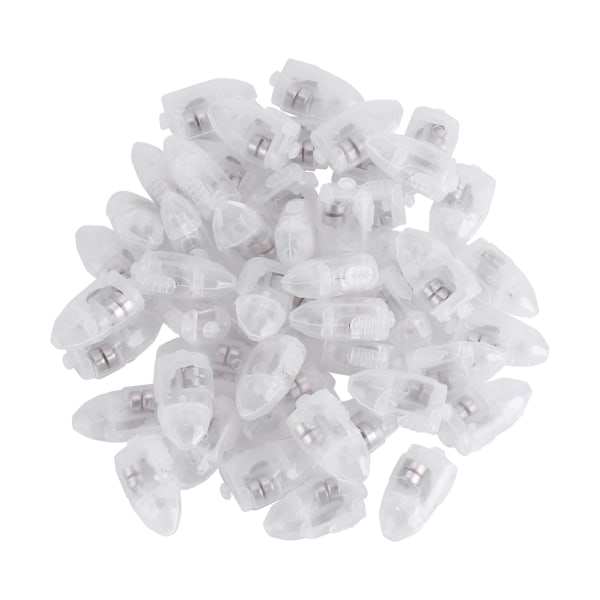 1 sett/50 stk Vanntette LED-lys for papirlyktballong bryllupsfestinnredning Hvit