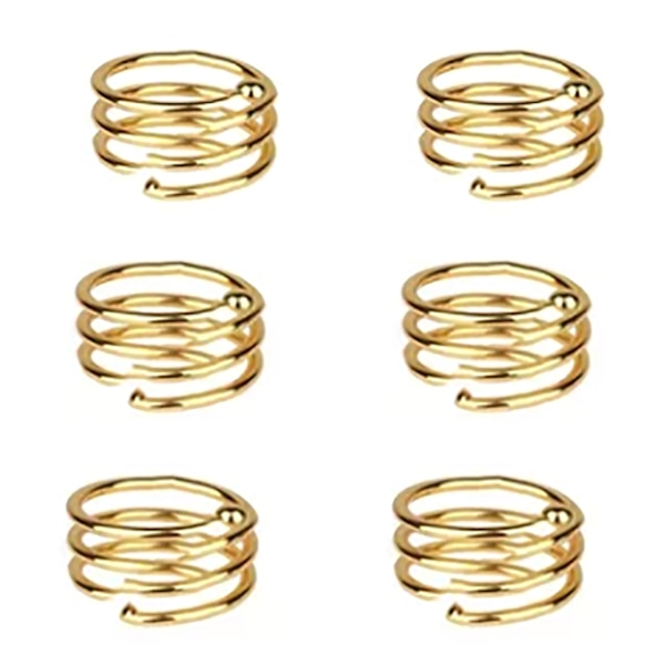 12 stk. servietring spiral vaskbar dekorativ metal servietring til bryllupsfest banket middag