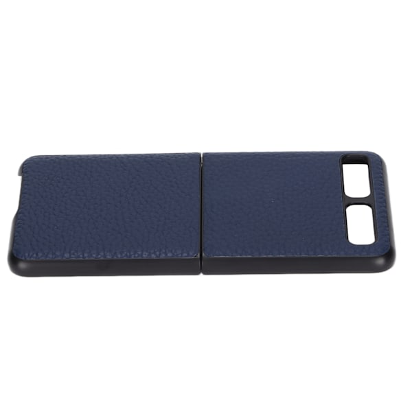 Lædertelefonetui Beskyttende Cover til Samsung Galaxy Z Flip Anti Scratch Cover ShellBlue Type 1