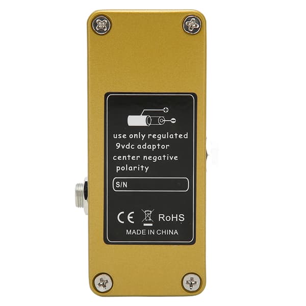 Overdrive Gitarr Effekt Pedal Aluminiumlegering Golden Horse Overdrive Effekt Pedal med True Bypass för Elgitarr