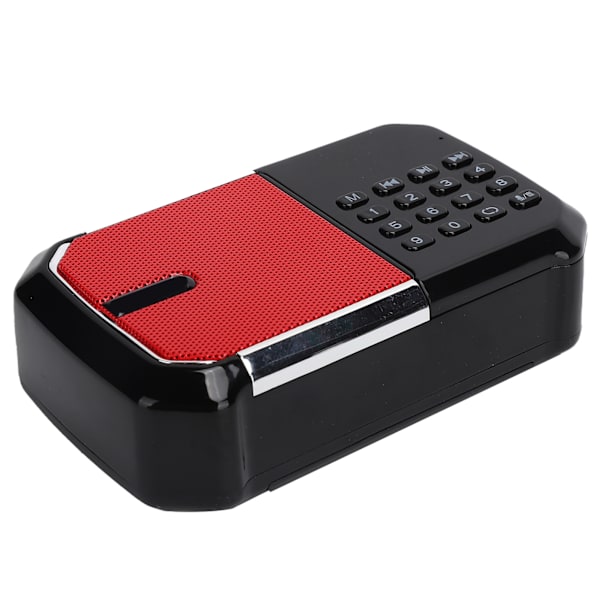 K-87 Bärbar Digital FM-radio Bluetooth-högtalare USB-ljudspelare Stöd Minneskort Röd