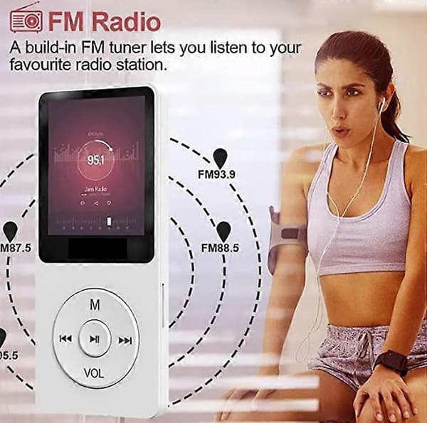 Mp3 / MP4 Bluetooth Extern E-bok Studentroman Multifunktionell Extern FM 8Go