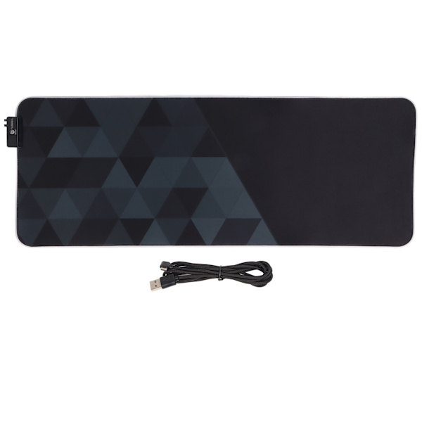 RGB Musmatta Anti Slip Botten Färgglad Belysning USB-driven Multifunktionell Överdimensionerad Design Skrivbordsunderlägg för Hemmet