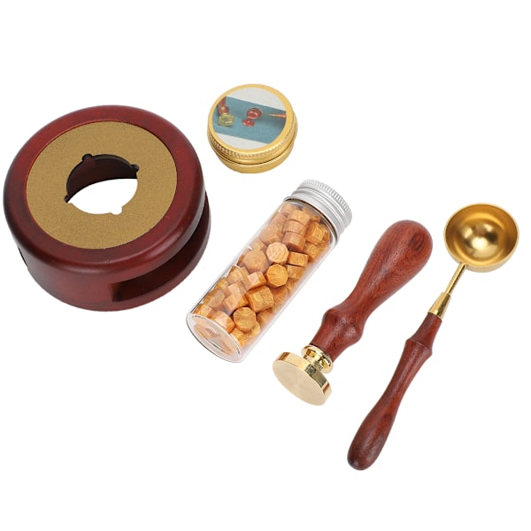 Voksforseglingsstempelsett gaveeske forsegling voks DIY retro dekorere dedikerte håndverksverktøyModell B