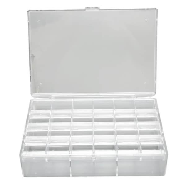 Øreringeholder Organizer Transparent Akryl 30 Rum Bærbar Stabelbar Øreringe Organizer Boks L