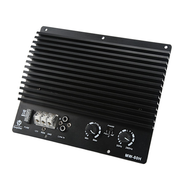 12V 1000W Bil Subwoofer Effektforstærker Bluetooth 5.0 Bred Frekvens Varmeafledning Bærbar
