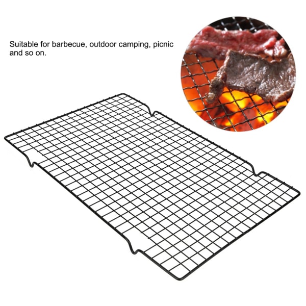 Rektangel BBQ Wire Mesh Grill Nett Grill Grillet Grid Utendørs Camping Picnic Tool