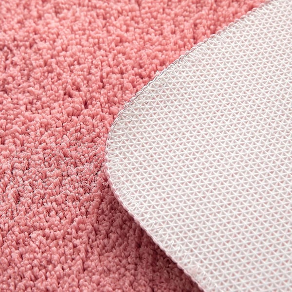 Badrumsmatta Entrématta Halkfri Duschmatta WC Toalett Badkar Utgång Kök Vardagsrum Sovrum Rosa 40x60cm
