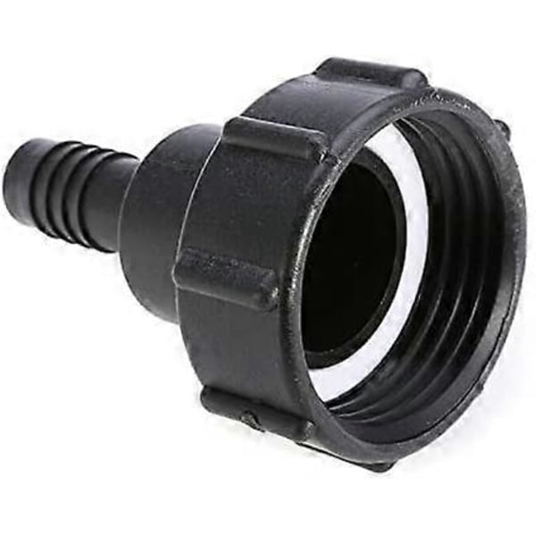 Tankslangeadapter Plast IBC Tank Adapter Haveslange Adapter Fittings Værktøj 60mm Gevind Import til 3/4\"(20mm) Tilslut Slange (Pakke med 1)