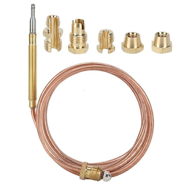 Gasspis Termoelement Kit Värmare Skyddsutrustning Temperatur Avkänningssond med Mutter 600mm