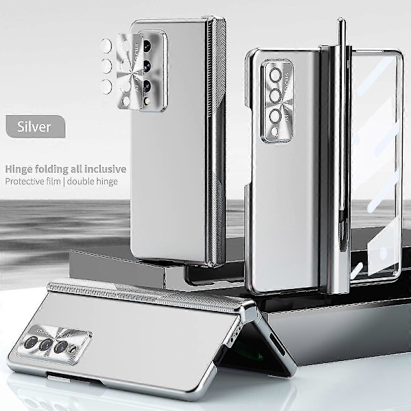 Samsung Galaxy Z Fold 4 -kotelo - Kova PC All Inclusive -suojakuori magneettisella saranasuojauksella, sininen