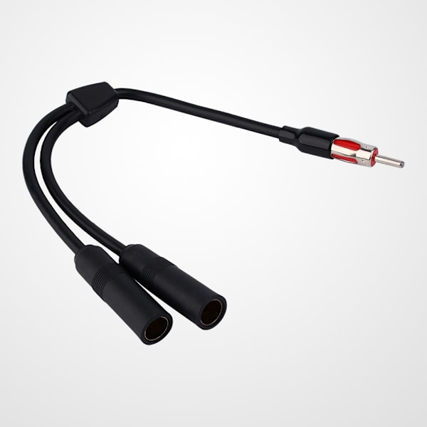 Bil Auto Radio Antenn Stereo 2 Kvinna till 1 Hane Splitter förlängningskabel kabel