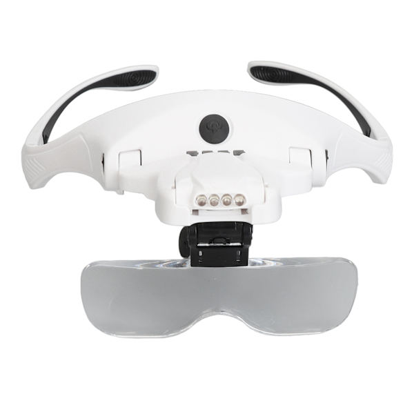 Päänauhan suurennuslasi, High Definition 5H Kovuus Ladattava Hands Free - Suurennuslasi 4 LED-valolla