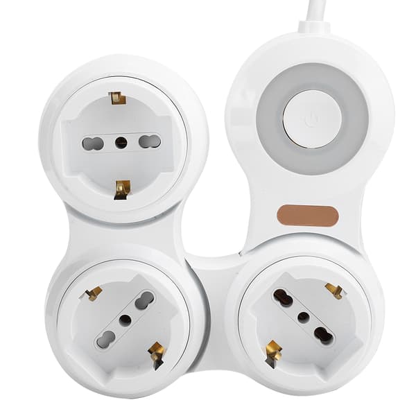 Strømuttak Deformasjon 3 Konkav Jack 10A Elektrisk Tilbehør EU-plugg 220V-250V