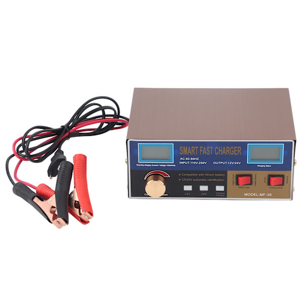 Litiumbatteriladdare 400W Bil 12V 24V Smart Puls Reparationstyp Strömförsörjning MF‑3S AC250VEU Kontakt