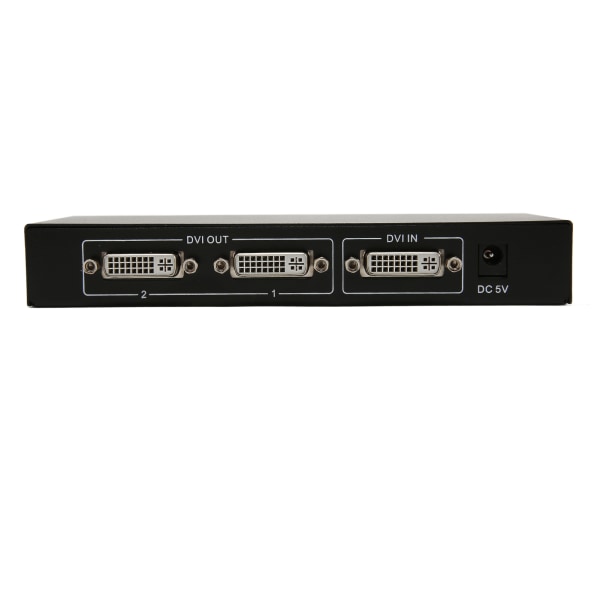 DVI Splitter 1 in 2 Out -tuki 30 36-bitin värin 4K häviöttömän lähetyksen kaksoisnäyttöä Jakelumonistin 100-240V EU-pistoke