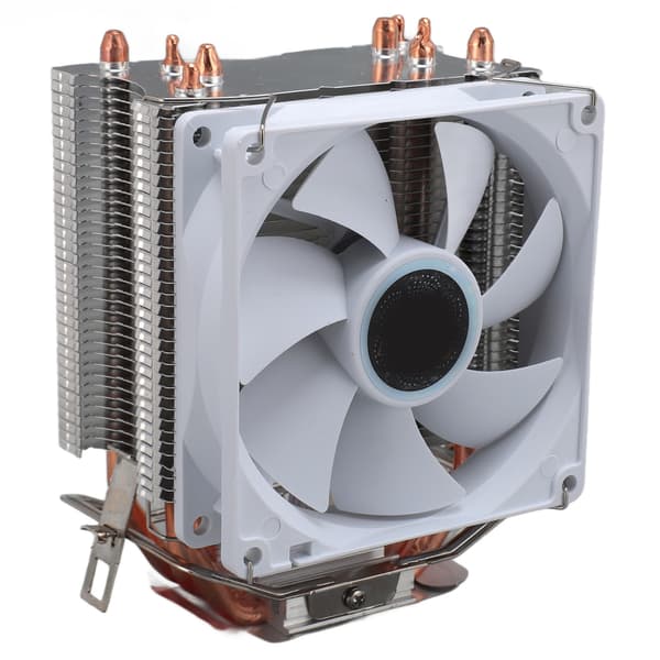 9CM CPU-køler 4 varmerør 3-leder støjsvag enkelt blæser computer CPU-køleblæsere med beslag universel til Intel til AMD