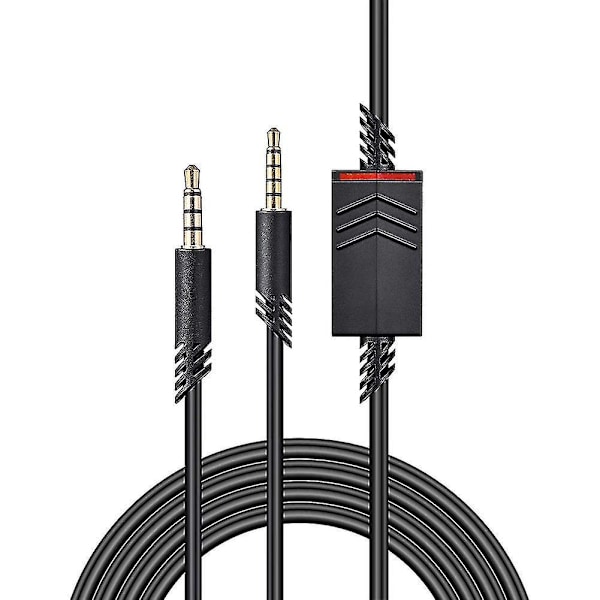 Ersättningsheadsetkabel, 2,0 m Inline Mute-kabel kompatibel /a40 Gaming Headsets Hörlurar-DT