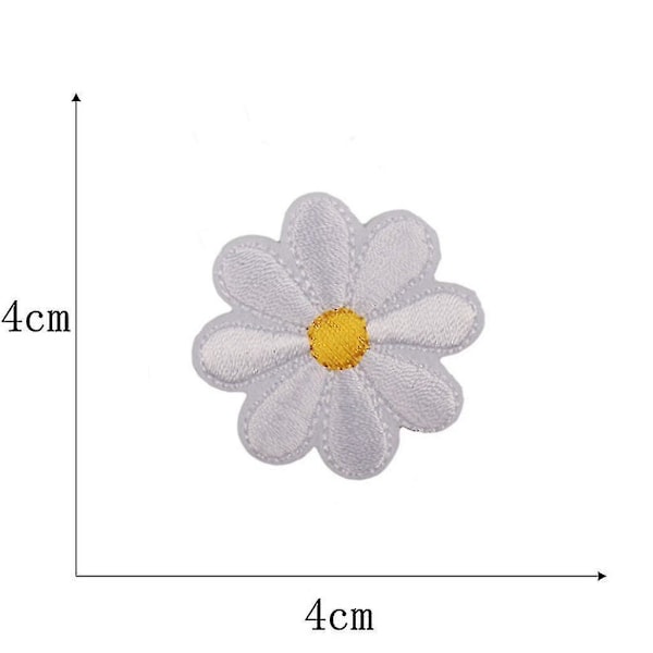 Blomster Applikationer Patches Stryge-på Broderet Blandet Farve 36 Styk