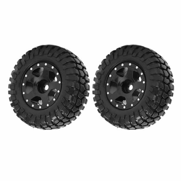 2 stk. RC-hjul i metall, reservedeler for fjernstyrte biler for Axial SCX24 90081Black
