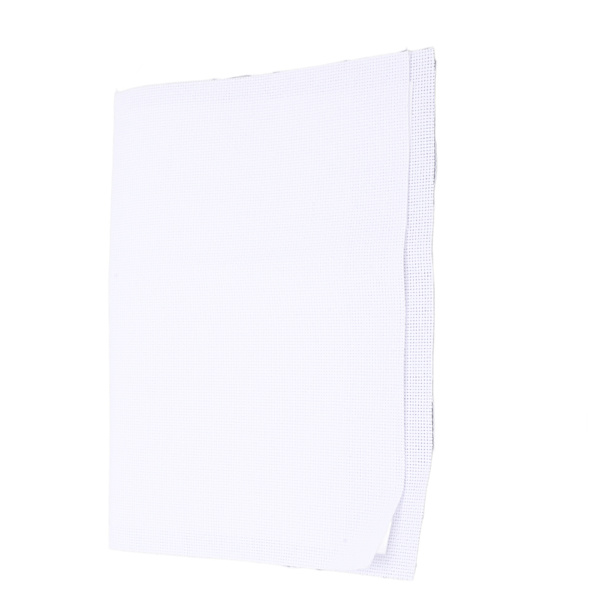 Krydssting Mesh Klud 14CT 30x45cm Hvid Bomuldsmateriale Broderi Tilbehør til Håndtaske Pung