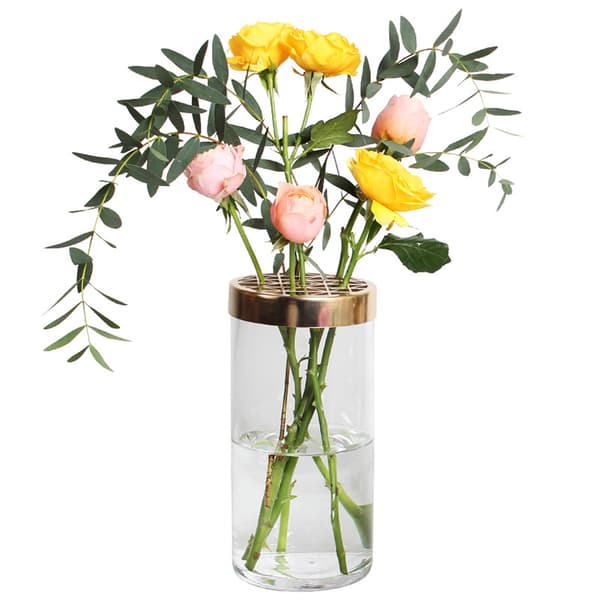 Blomsterindsats Låg Metalgitter til borddekoration 15,2 cm diameter