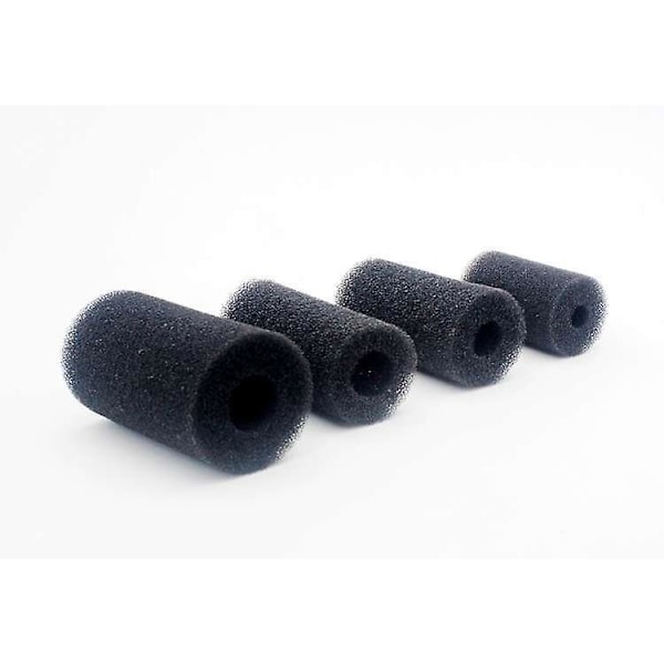 Pakke med 3, pre-filtrerte akvariesvamper, svart