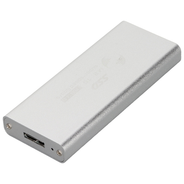 MSATA til USB 3.0 SSD-kabinetadapter 6 Gbps overførselshastighed God varmeafledning SSD-kabinet Conveter-etui til pc