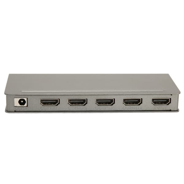 HD Multimedia Interface Splitter 4K 1 in 4 ut Stöd 3D 1080P Video Distributor Duplicator 100‑240V UK-kontakt
