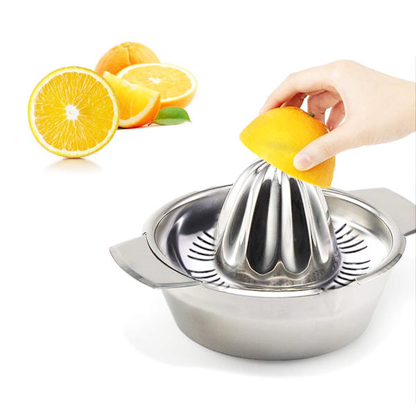 Manuel Press Citrus Citron Orange Frugtpresser Juicer Ekstraktor Køkkenartikler i Rustfrit Stål