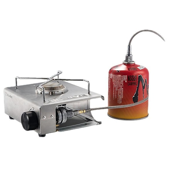 Gasadapter Konverter Camping Anslutning Gasflaskadapter för Vandring Picknick Trekking Inomhus Aluminiumlegering Cylinder Konvertering