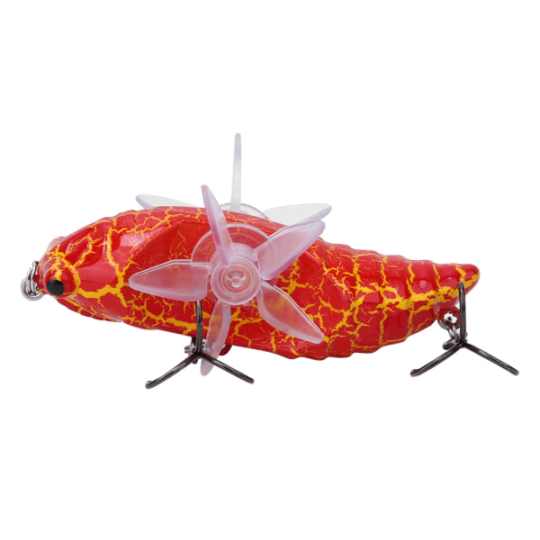 Hard Fish Lure Bionic Cicada Shape fiskebete med roterande snurrar Propeller Diskantkrok 7,5 cmY238-2