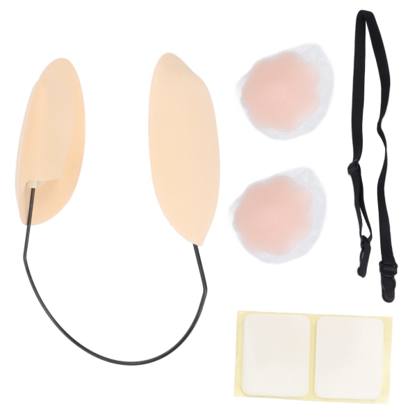 Push Up Frontless BH Kit Cover Rygglös Deep Plunge BH Kit för kvinnor Hudfärg