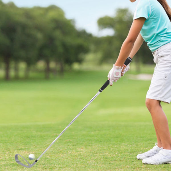 Bærbar letvægts rustfrit stål golf swing assist træner god skydeøvelse pind stang træningsværktøj