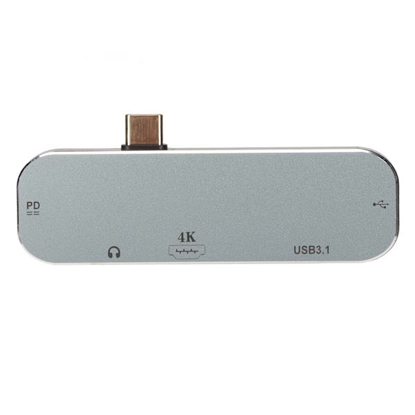 USB C HUB Type C til USB3.1 4K High Definition Multimedia Interface 480 Mbps 100W Strømlading 5 i 1 USB C-adapter