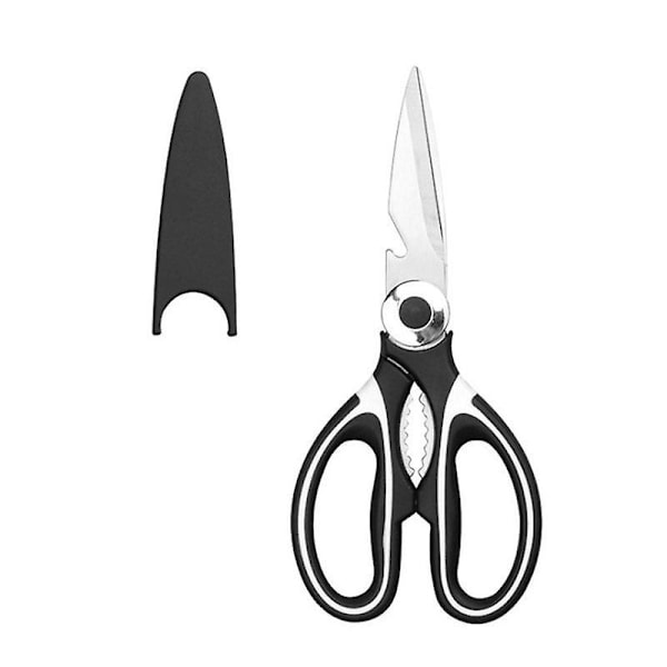Premium Köksax i Rostfritt Stål - Ultrascharpa, Tunga, Multifunktionella Saxar för Kyckling, Fjäderfä, Fisk, Kött, Grönsaker, Örter