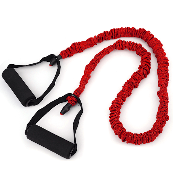 Slitsad dragrep Fitness Anti Break Elastiskt Bälte inomhus Yoga Power Training Motståndsband (röd (15lb))