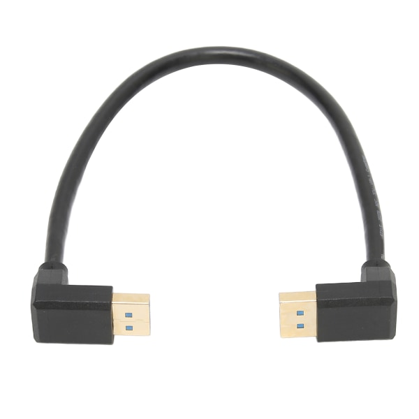 Displayport 1,4-kabel 8K/60Hz 90 grader vinklet hann til hann 32,4 Gbps Høyhastighets Sikker Stabil rettvinklet Displayport