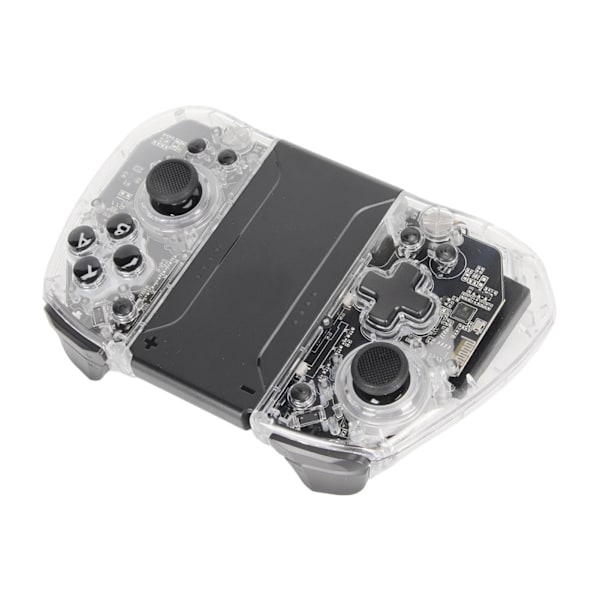 Transparent trådløs gamepad til Switch 6 akser Gyro Dual Vibration Turbo-funktion RGB-lys trådløs gamingcontroller KS41