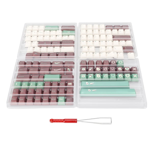 PBT-taster 143 nøkler Cherry-høyde 5-sidig sublimering teknologi DIY Making Gaming Keycaps for mekanisk tastatur