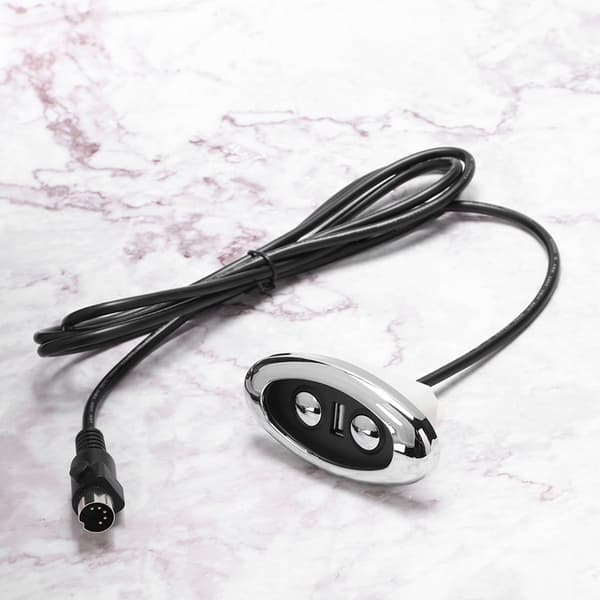 LED-bakgrunnsbelysning 2-knapps elektrisk sofahåndkontrollbryter Sofakontroller med USB-port Inngang 12‑29V USB-utgang 5V‑2A