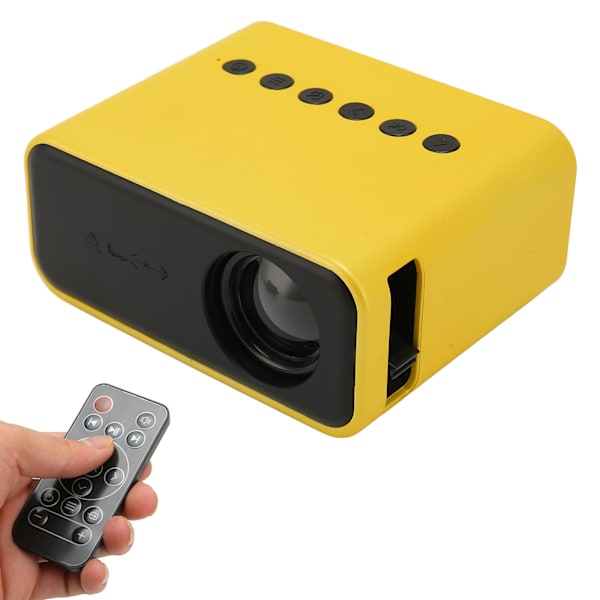 Mini Projektor 1080P HD LED Øyebeskyttelse Bærbar Filmprojektor Barn Gave for Utendørs Camping AU Plugg
