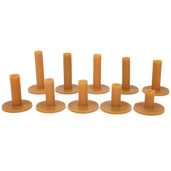 10 stk. Golftees af gummi, slidstærk golftrænerhjælp, teeholder, driving range, golftilbehør