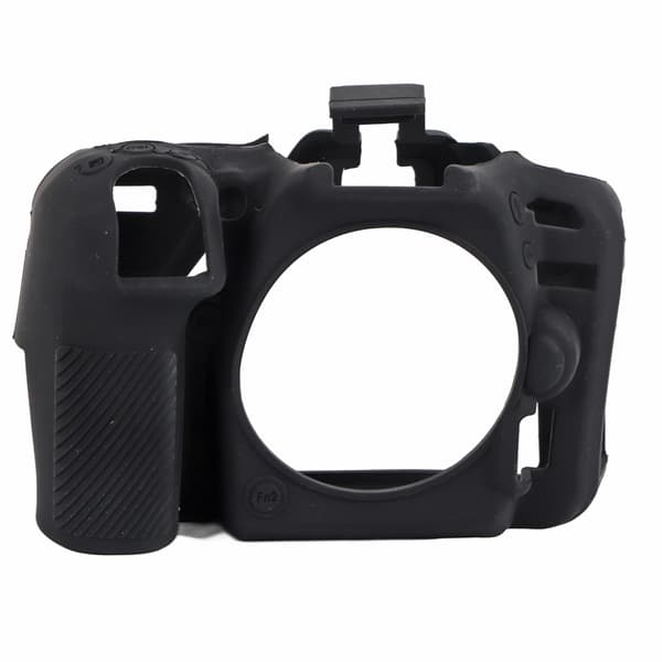 Til Nikon D7500 Kamerahus Cover Blød Silikone Beskyttende Sort