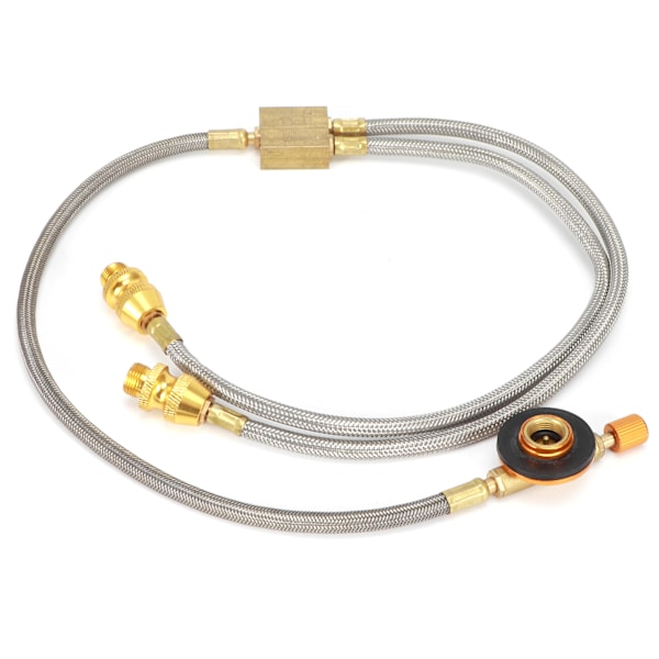 G1/8 DN6 Brenneradapter Slange Utendørs Slange Adapter for Dobbel Camping Komfyr (RT‑912A)