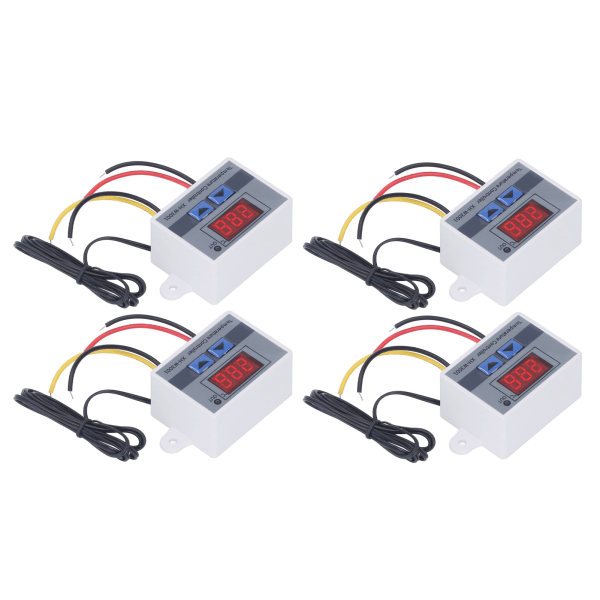 4 kpl LED digitaalinen lämpötilansäädin Lämmitys Jäähdytystermostaattikytkin Moduuli 12V 120W