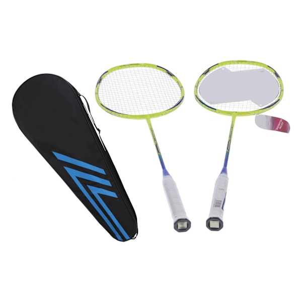 SG8042 2-spelare Badminton Racket Set Lättvikts Kolfiber Dubbla Racketar för Vuxna