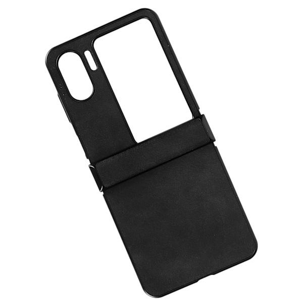 Fodral för Oppo Find N2 Flip i syntetiskt läder, ultratunt, stöttåligt telefonskydd för Oppo Find N2 Flip, svart