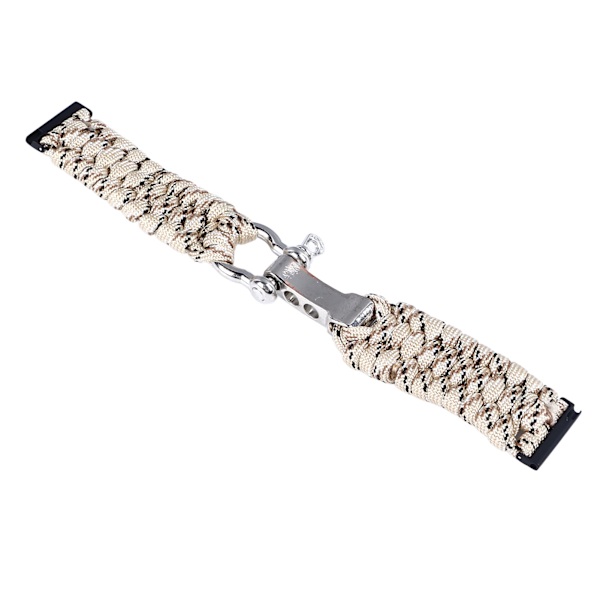 Ersättning klockarmband vävt band nylon paracord handgjord klockarmband för Suunto 7 9 D5i 24mm öken