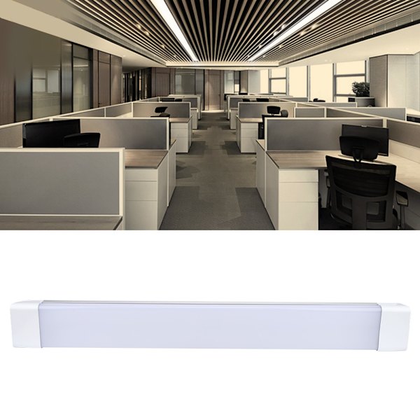 LED-lysrörsremsa IP65 väderbeständig icke-frätande garageverkstad 4000K 2ft 27W AC185-260